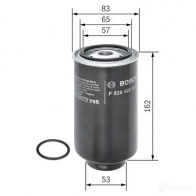 Топливный фильтр BOSCH 1193529785 f026402815 Z6RTY3 N 2815 - Изображение 5