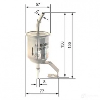Топливный фильтр BOSCH F 3026 1193529845 W39TE f026403026 - Изображение 4