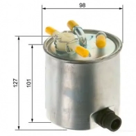Топливный фильтр BOSCH 1437240805 194 M175 09864b2011 - Изображение 6