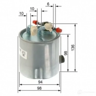 Топливный фильтр BOSCH 7PWNO Y 09864b2005 1437240813 - Изображение 6