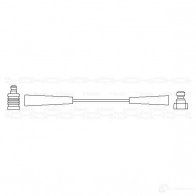 Высоковольтный провод зажигания BOSCH 0986356055 335213 E717X D 40 - Изображение 3