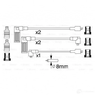 Высоковольтные провода зажигания, комплект BOSCH 4SPF5E0 335629 B 846 0986356846 - Изображение 5