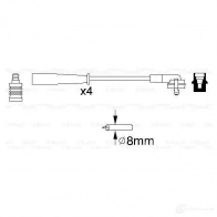 Высоковольтные провода зажигания, комплект BOSCH 0986356887 335666 2EBPF B 887 - Изображение 5