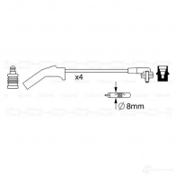 Высоковольтные провода зажигания, комплект BOSCH LBXFHZ B W257 335907 0986357257 - Изображение 4