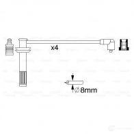Высоковольтные провода зажигания, комплект BOSCH 335504 B 709 0986356709 5D733D1 - Изображение 4