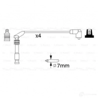 Высоковольтные провода зажигания, комплект BOSCH W0IRM 0986357126 335783 B 126 - Изображение 5