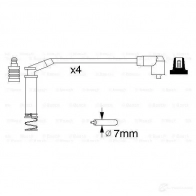 Высоковольтные провода зажигания, комплект BOSCH B 124 0986357124 335781 65AES6U - Изображение 4