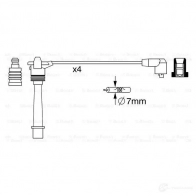 Высоковольтные провода зажигания, комплект BOSCH 0986357258 335908 1XJ4Z1 B W258 - Изображение 4