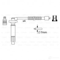 Высоковольтные провода зажигания, комплект BOSCH 0986357262 B 262 NPUEX 335912 - Изображение 5