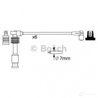 Высоковольтные провода зажигания, комплект BOSCH 335746 50F7KRA 0986357050 B 050 - Изображение 5