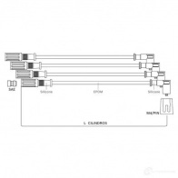 Высоковольтные провода зажигания, комплект BOSCH CLFWH 2Q 4047025014250 f00099c130 366511 - Изображение 3