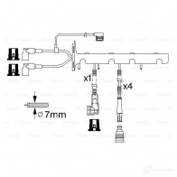 Высоковольтные провода зажигания, комплект BOSCH B 328 335436 DDA3V 0986356328 - Изображение 5