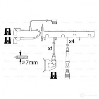 Высоковольтные провода зажигания, комплект BOSCH XW5039Q 335433 0986356325 B 325 - Изображение 5