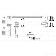 Высоковольтные провода зажигания, комплект BOSCH 335721 0986356966 B 966 V6P9E - Изображение 3