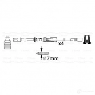Высоковольтные провода зажигания, комплект BOSCH 0986356337 B 337 335445 GOHR0 - Изображение 3