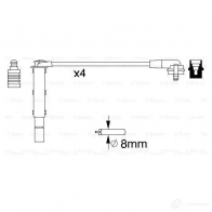 Высоковольтные провода зажигания, комплект BOSCH 335764 B 090 XL1XYRV 0986357090 - Изображение 2