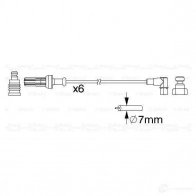 Высоковольтные провода зажигания, комплект BOSCH 0986357187 335841 03PAX3V B 187 - Изображение 5