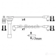 Высоковольтные провода зажигания, комплект BOSCH 51075 335499 B 703 0986356703 - Изображение 5