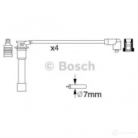 Высоковольтные провода зажигания, комплект BOSCH LTKI7J 0986356742 335535 B 742 - Изображение 4