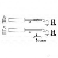 Высоковольтные провода зажигания, комплект BOSCH DLU2GF 0986357265 335914 B 265 - Изображение 5