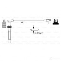 Высоковольтные провода зажигания, комплект BOSCH C4KUX 0986357260 335910 B 260 - Изображение 5