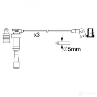 Высоковольтные провода зажигания, комплект BOSCH 0ZH13Y B 207 Mitsubishi Pajero 2 (V3, V2, V4) Внедорожник 3.5 V6 24V (V25W. V45W) 208 л.с. 1994 – 1999 0986357207