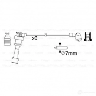 Высоковольтные провода зажигания, комплект BOSCH 335870 K3I6EX 0986357218 B 218 - Изображение 5