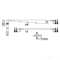 Высоковольтные провода зажигания, комплект BOSCH NGGSVS Volkswagen Golf 2 Хэтчбек 1.8 GTI 16V 136 л.с. 1986 – 1988 B 300 0986356300