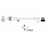 Высоковольтные провода зажигания, комплект BOSCH 0986356854 L09LT B 854 335637 - Изображение 5