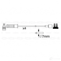 Высоковольтные провода зажигания, комплект BOSCH 0986357184 B 184 ZVGHBGH 335838 - Изображение 2