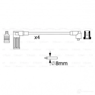 Высоковольтные провода зажигания, комплект BOSCH 0986356717 335511 B 717 IBTIQ - Изображение 7