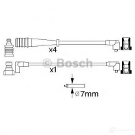 Высоковольтные провода зажигания, комплект BOSCH MZGNE4S 335500 B 704 0986356704 - Изображение 4