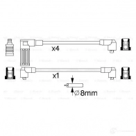 Высоковольтные провода зажигания, комплект BOSCH PZV2HJ 0986356718 335512 B 718 - Изображение 3
