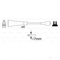 Высоковольтные провода зажигания, комплект BOSCH B 967 Renault Megane (BA) 1 Хэтчбек 2.0 115 л.с. 1998 – 2001 A9R538N 0986356967