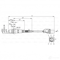 Лямбда зонд, кислородный датчик BOSCH LS 17025 0258017025 312766 17025 - Изображение 4