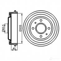Рассеиватель заднего фонаря BOSCH 0319364344 4047024091597 UC T8W8 323100
