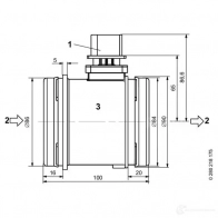 Расходомер воздуха BOSCH HF M-6-ID D18B0 0280218175 318603 - Изображение 5