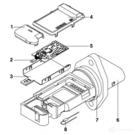 Расходомер воздуха BOSCH 0280218087 318568 H FM-5-6.4 1P53F - Изображение 5