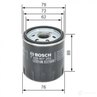Масляный фильтр BOSCH P 7203 Ford C-Max 2 (CB7, CEU) Гранд Минивэн 1.0 EcoBoost 100 л.с. 2012 – наст. время f026407203 REEHR6X