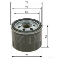 Масляный фильтр BOSCH 1437240882 f026407279 3 7E040 - Изображение 6
