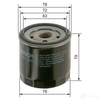 Масляный фильтр BOSCH 1193530080 f026407229 P 7229 4WEJC8 - Изображение 4