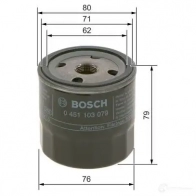 Масляный фильтр BOSCH 329170 0451103204 FQBX8A P 3204 - Изображение 2