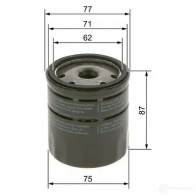 Масляный фильтр BOSCH 1437240966 09864b7023 Q0N GXD - Изображение 6