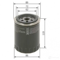 Масляный фильтр BOSCH 370637 P 7136 f026407136 BGWH7H - Изображение 5