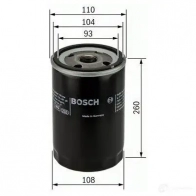 Масляный фильтр BOSCH RQH0AD 0451403001 329331 P 3001 - Изображение 2