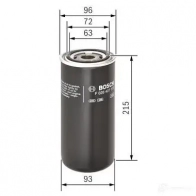 Масляный фильтр BOSCH G9YPAU P 7115 370619 f026407115 - Изображение 4