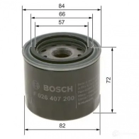 Масляный фильтр BOSCH f026407200 QA7SCK P 7200 1193530060 - Изображение 2
