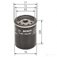 Масляный фильтр BOSCH 329181 P 3232 H2CIL 0451103232 - Изображение 2