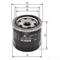 Масляный фильтр BOSCH 370628 P 7124 4WYUG f026407124 - Изображение 3