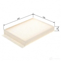 Салонный фильтр BOSCH M 5058 351333 M5058 1987435058 - Изображение 5
